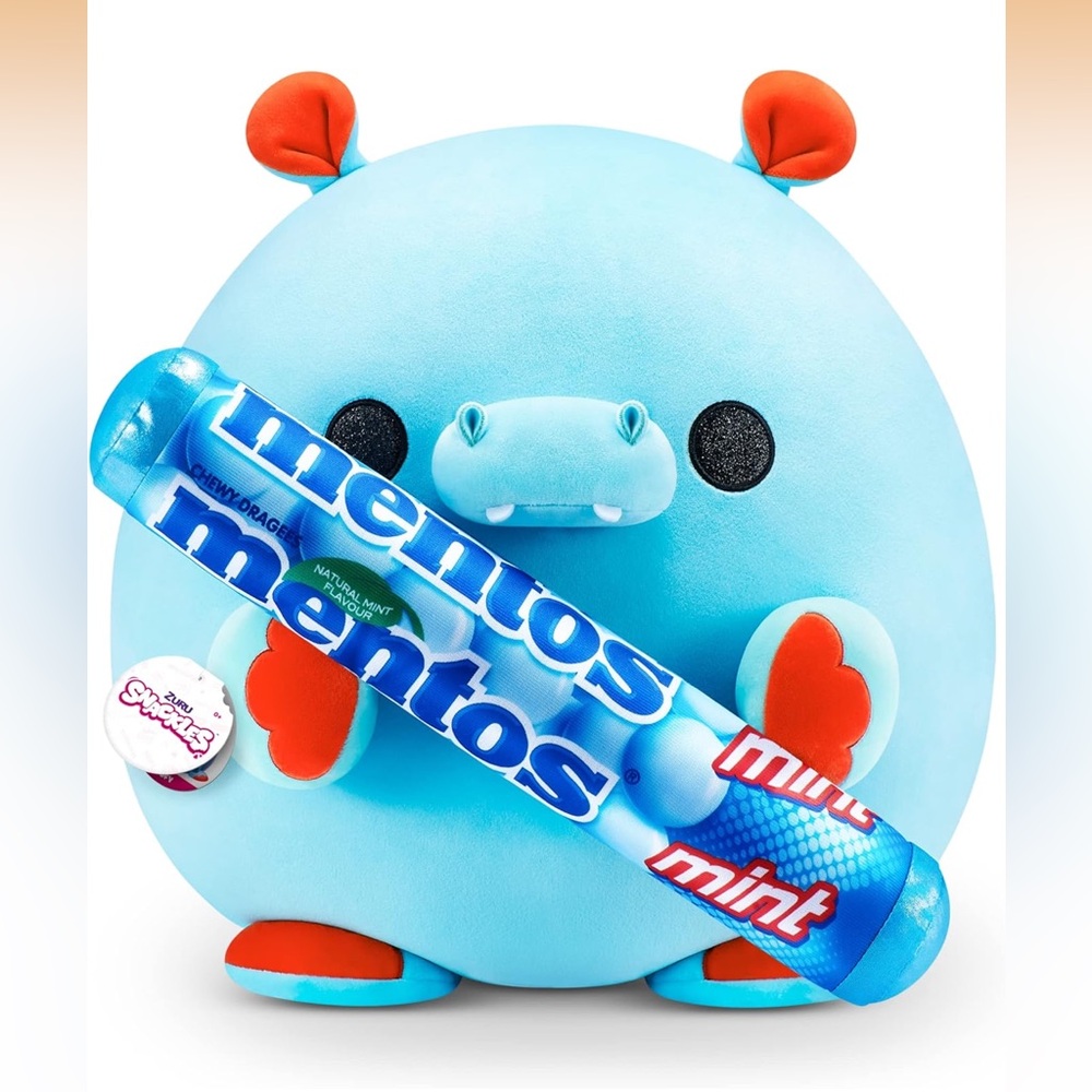 ZURU Snackles (Mentos Hippo Super Sized 14 inch Plush by ZURU